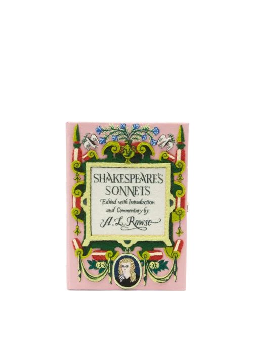 Olympia Le-tan - Shakespeare's Sonnets Embroidered Box Clutch - Womens - Pink Multi | Matches (US)