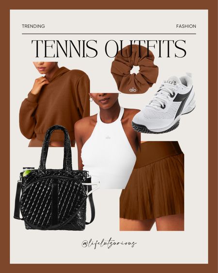 Obsessed with the new Alo tennis drop in cinnamon brown! 

tennis skirt, Oliver Thomas bag, Diadora tennis shoes, Alo tennis, tennis outfits, fall outfit inspo 

#LTKitbag #LTKstyletip #LTKfit