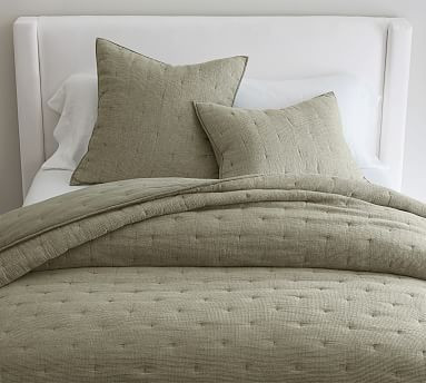 Belgian Flax Linen Waffle Quilt | Pottery Barn (US)