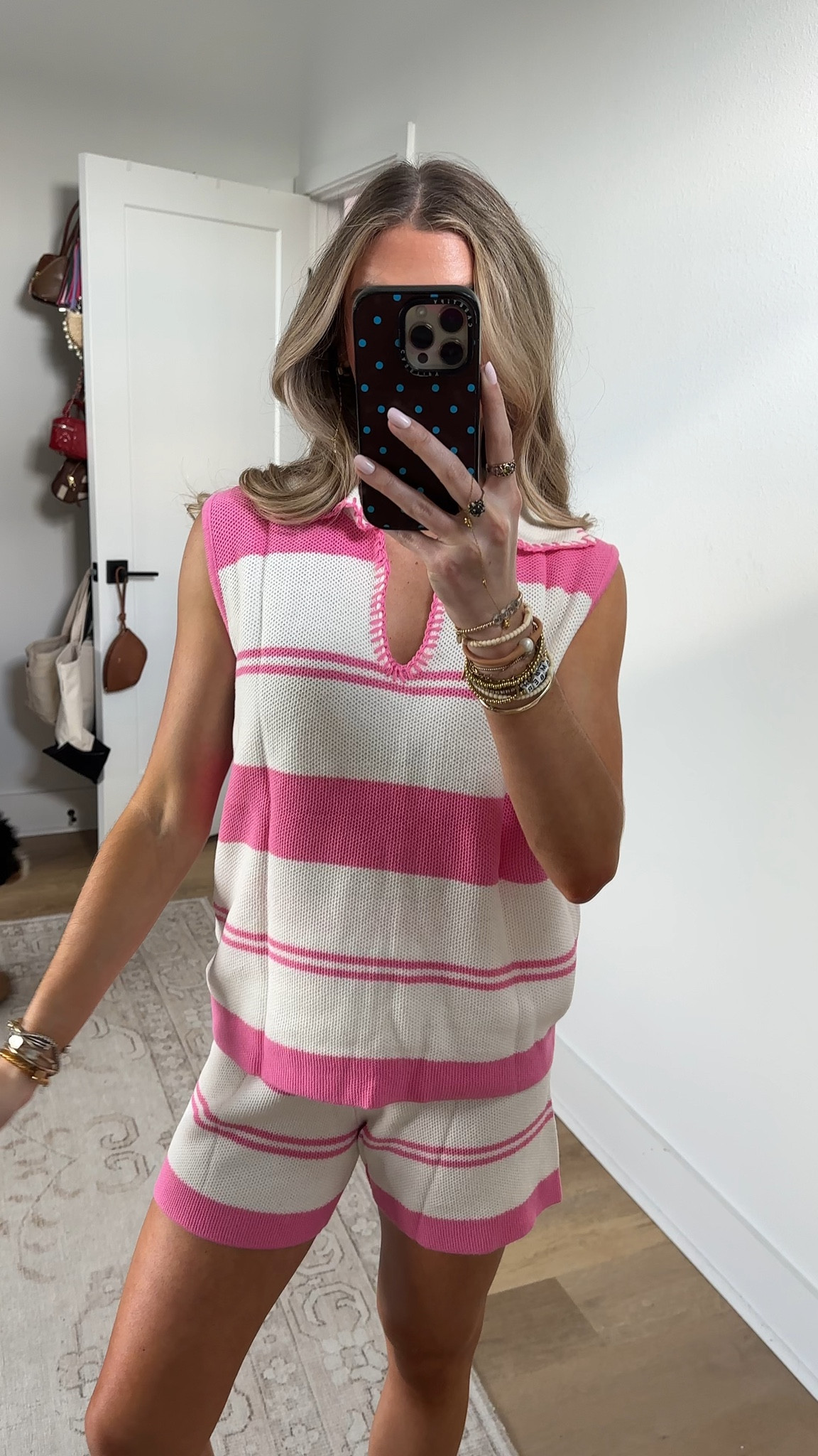 Amazon size small Tankaneo Womens 2 Piece Color Block Short Sets Summer V Neck Sleeveless Striped Tank Tops Sweater Lounge Outfits

#LTKSaleAlert #LTKootd #LTKSeasonal