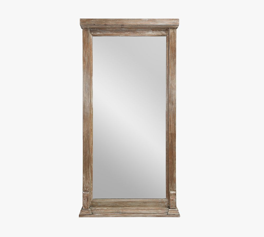 Addison Distressed Mango Wood Floor Mirror | Pottery Barn (US)