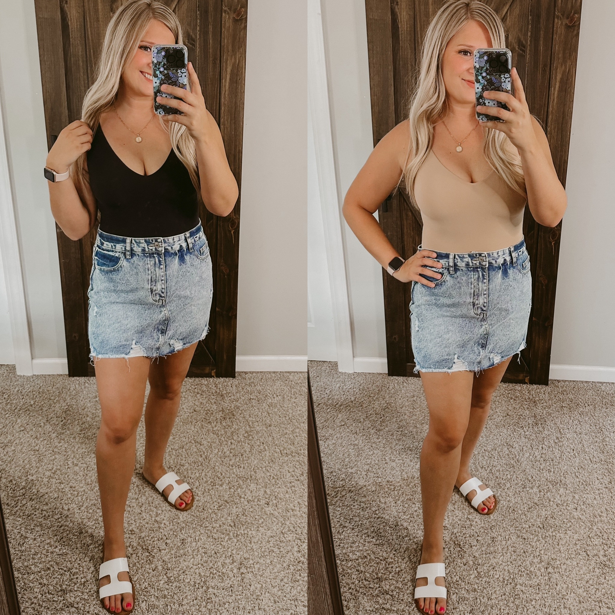 Skims Inspired Bodysuits — literally same exact material and you get two for under half the price of one of the name brand ones 🫨🤯 

Wearing size medium — 5’3” 154lbs for reference 

#LTKFind #LTKstyletip #LTKunder50