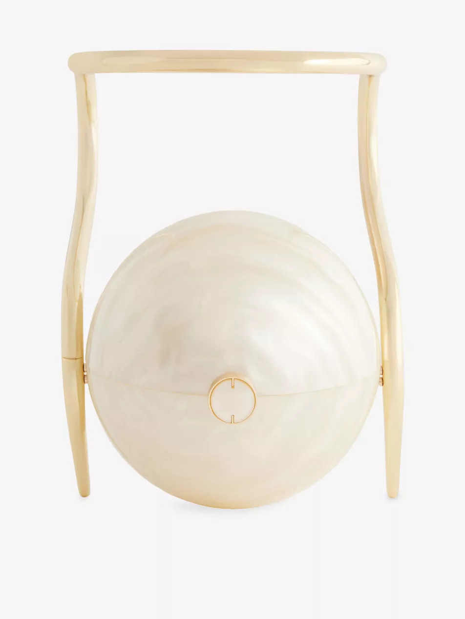Pearl Acrylic Top Handle Bag | Selfridges