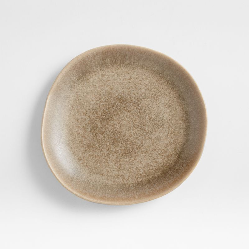 Grove Taupe Salad Plate + Reviews | Crate & Barrel | Crate & Barrel