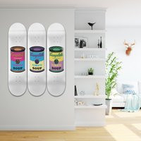 Andy Warhol Campbells Soup 3 Colors Andy Skateboard Art, Wall Decor Art Pop - Pro-Grade Maple | Etsy (US)