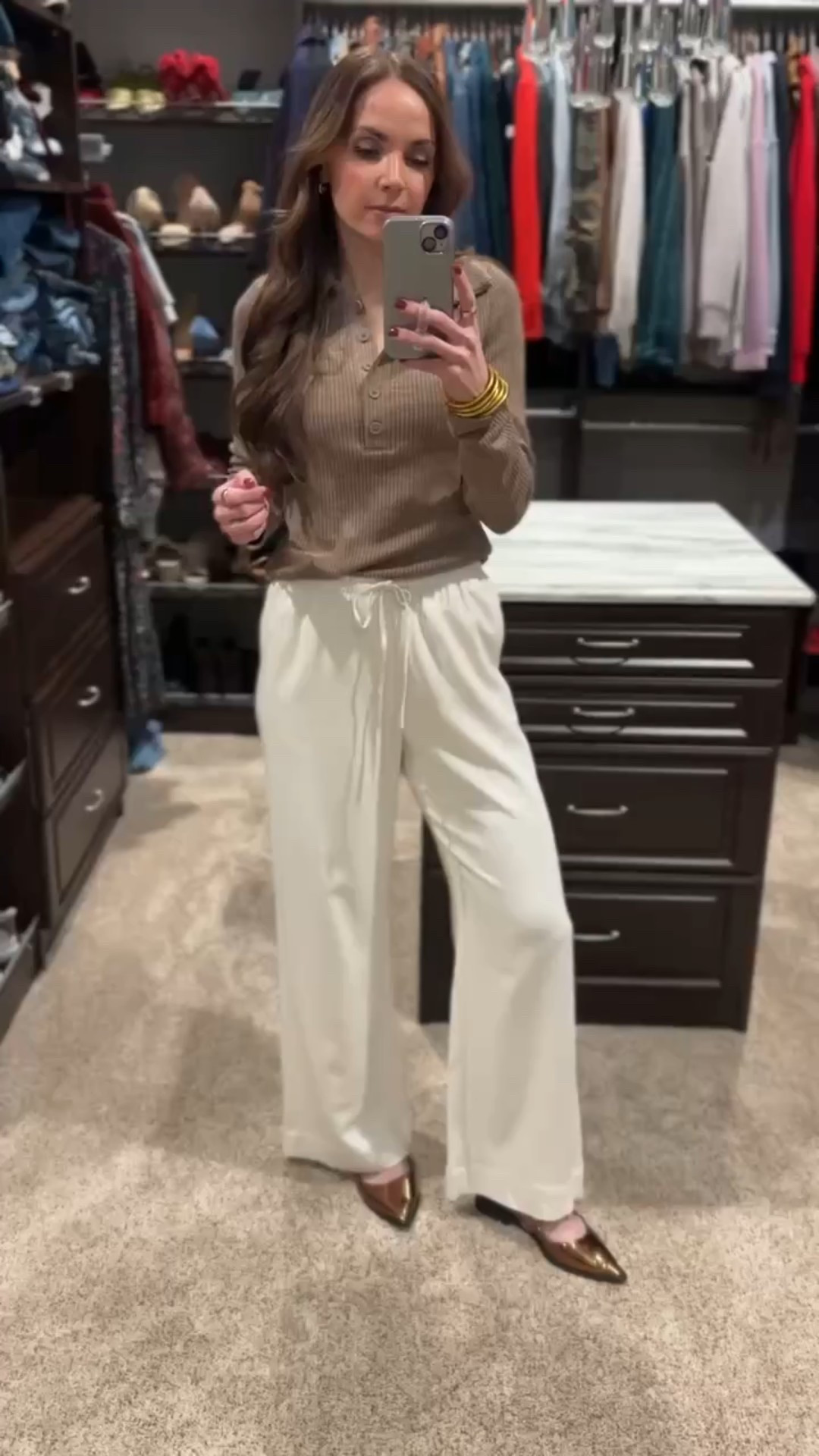 @target pants are selling out quickly but come on other colors. @target ribbed polo comes in grey as well! Love to wear with skirts, jeans or pants! 

#LTKootd #LTKgrwm #LTKWorkwear