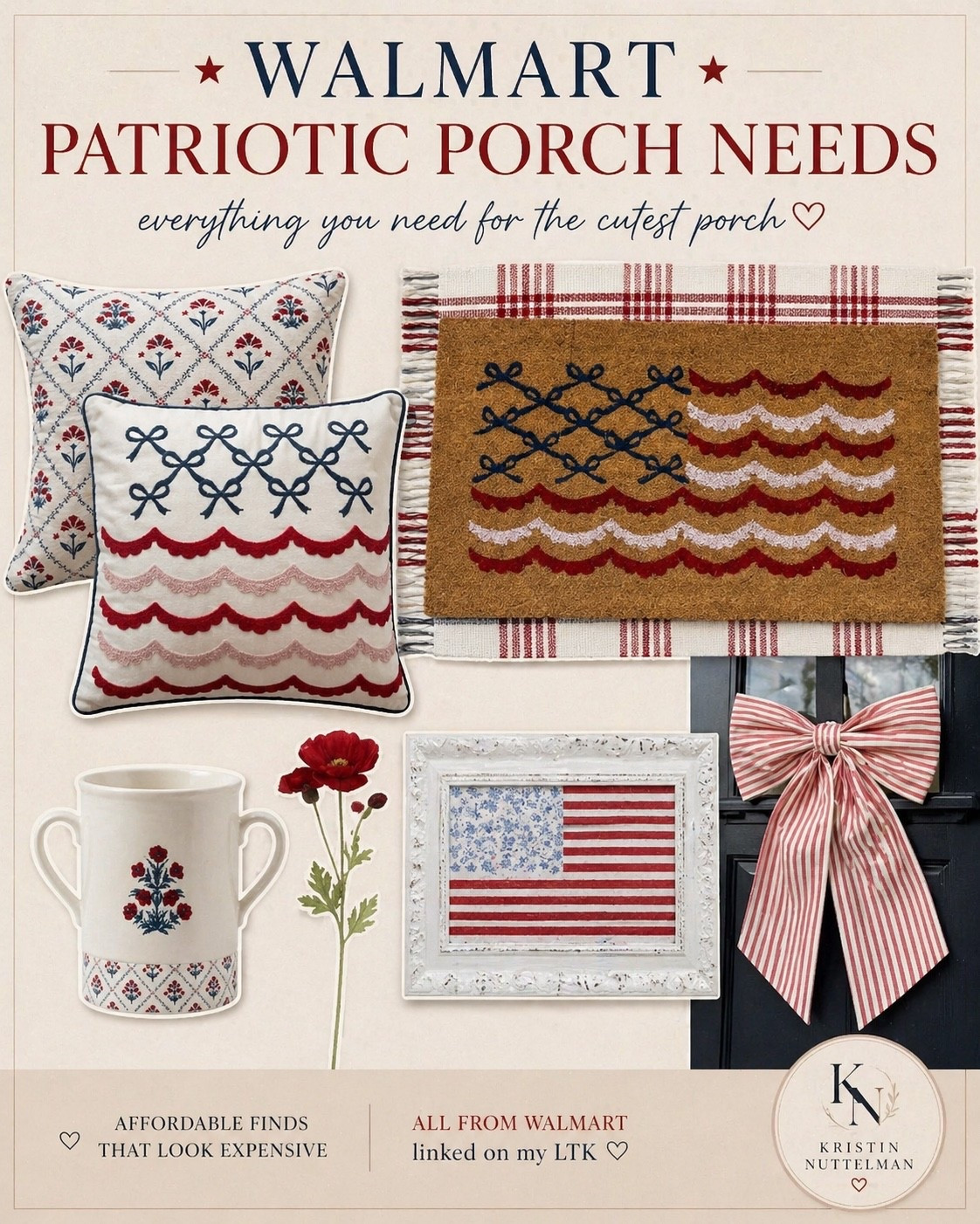 Walmart patriotic porch finds I’m obsessed with 🇺🇸🤍
These feel SO much more expensive than they are

#LTKFinds #WalmartHome #PatrioticDecor #FrontPorchStyle #LTKHome #WalmartFinds #SummerDecor #PorchStyling #HomeInspo #AffordableHome

#LTKHome #LTKFestival #LTKSeasonal