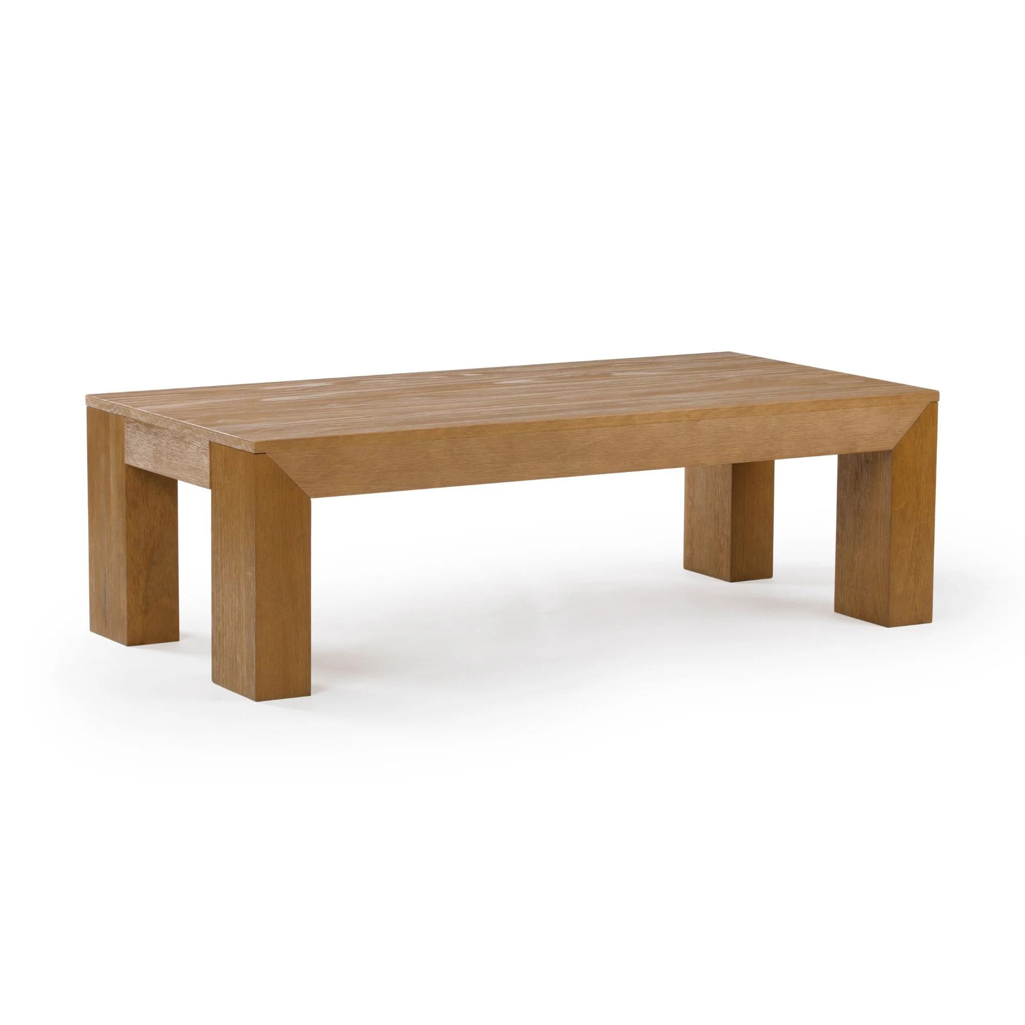 Plank+Beam Modern Rectangular Coffee Table, 48", Rectangle Coffee Table for Living Room | Walmart (US)