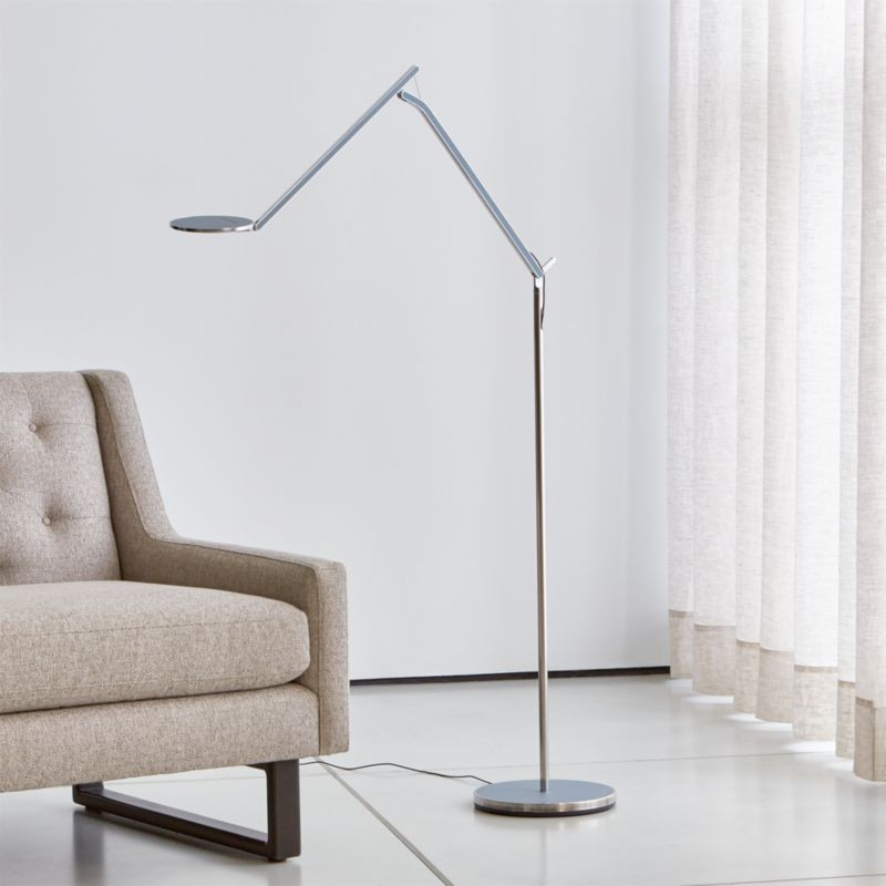 Humanscale Infinity Slate Blue Floor Lamp | Crate & Barrel | Crate & Barrel