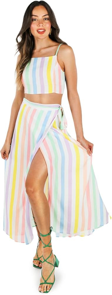 Tipsy Elves Maxi Dresses for Women - Sleeveless 2-Piece Casual Long Summer Dresses - Cute Colorfu... | Amazon (US)