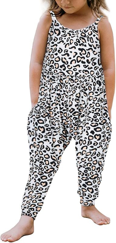 Yousie Toddler Girls Kids Jumpsuit One Piece Floral Dinosaur Playsuit Strap Romper Summer Outfits... | Amazon (US)
