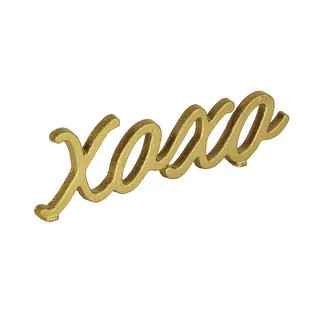 Cheungs Cast Iron Gold Finish Table Decor - XOXO - Bed Bath & Beyond - 36178141 | Bed Bath & Beyond