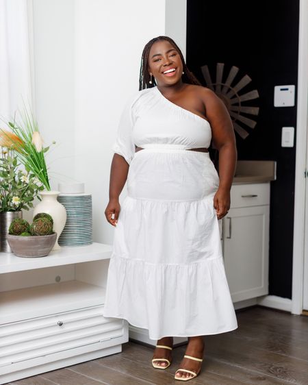 Amazon plus size white dress. Perfect plussize fall dress 

#LTKstyletip #LTKcurves #LTKmidsize