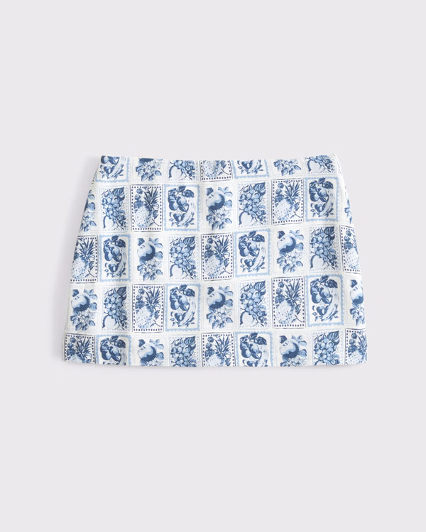 Women's The A&F Scarlett Mid Rise Linen-Blend Mini Skort | Women's Bottoms | Abercrombie.com | Abercrombie & Fitch (US)