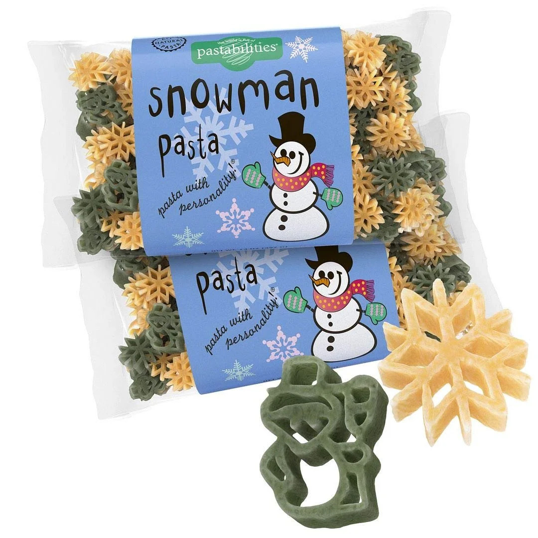Pastabilities Snowman Shaped Pasta, Fun Shaped Noodles for Kids and Holidays, Non-GMO Natural Whe... | Walmart (US)