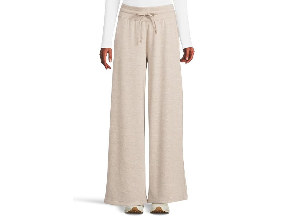 TravisMathew Skyloft Soft Wide Leg Pants Women's Clothing Heather Savannah Tan : MD 30.5, Elastane/Polyester/Viscose | Zappos