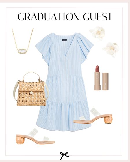 If you looking for a graduation dress as a guest then this outfit is perfect! Give a dressy vibe but could also be worn for a more casual look later! 

#LTKbeauty #LTKstyletip #LTKSeasonal