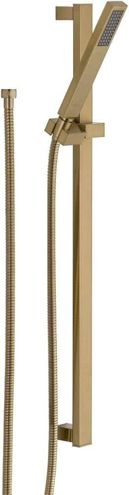 Delta Faucet Vero Single-Spray Slide Bar Hand Held Shower with Hose, Gold Handheld Shower Head, S... | Amazon (US)