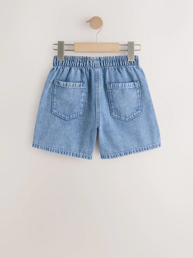 Mid Blue Pull On Denim Shorts (3mths-10yrs) | Next US