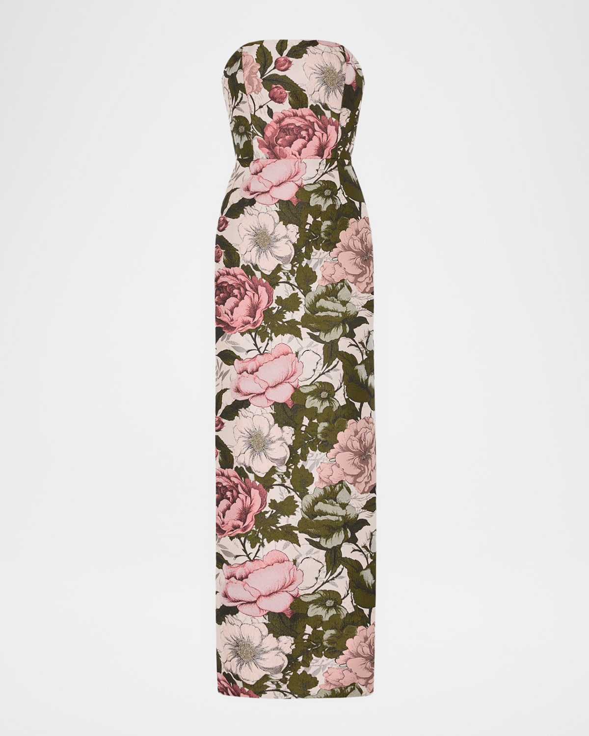 Ella Strapless Jacquard Maxi Dress | Neiman Marcus