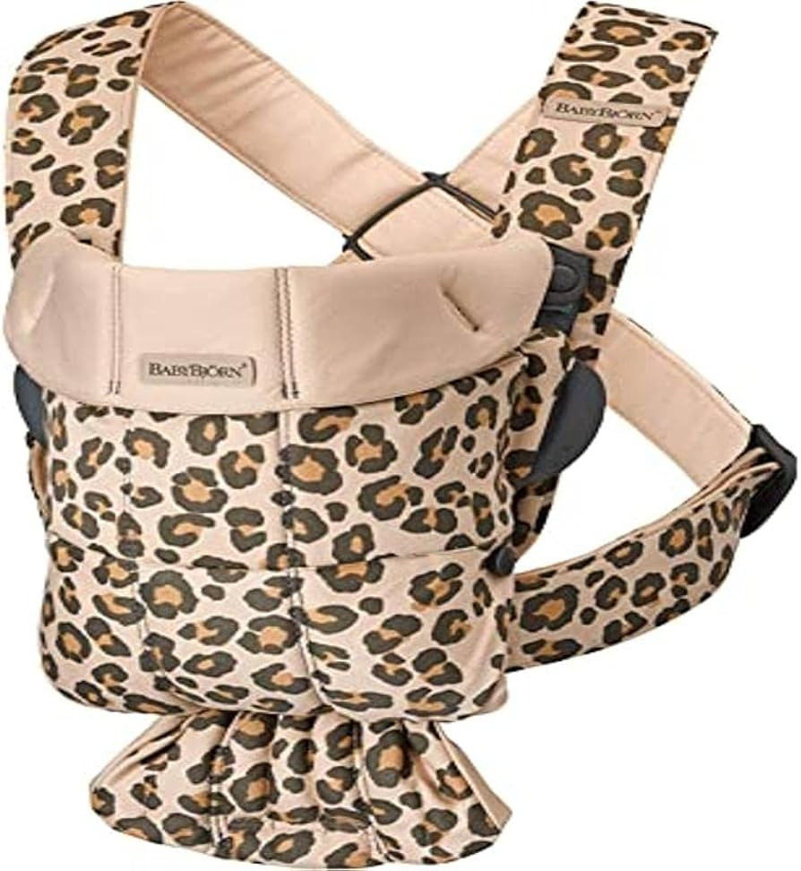 BabyBjörn Baby Carrier Mini, Cotton, Beige/Leopard, 1 Count | Amazon (US)