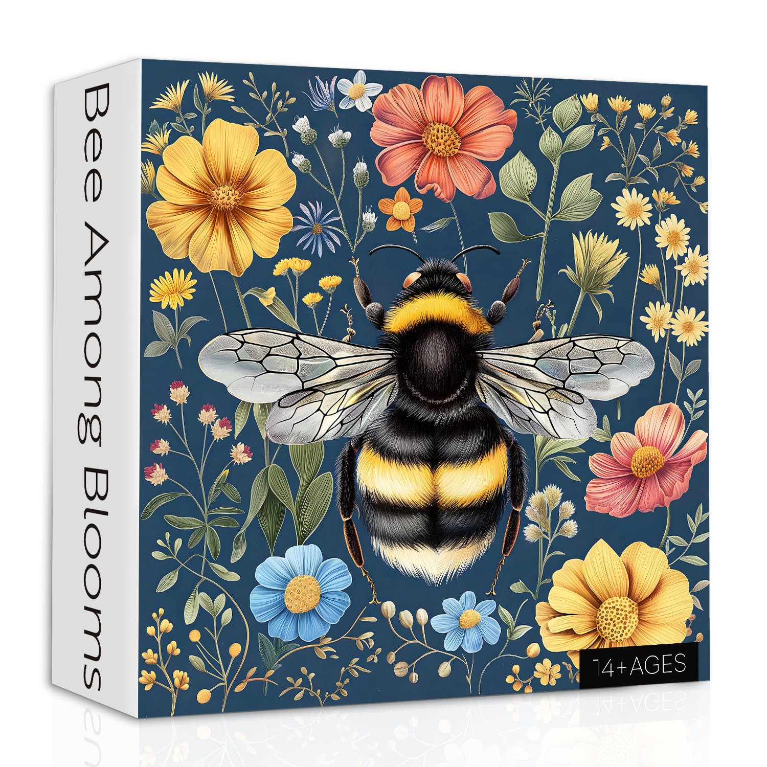 Vintage Bee Puzzles for Adults 1000 Pieces, Retro Flower Garden Jigsaw Puzzles, Nature Wildflower... | Amazon (US)