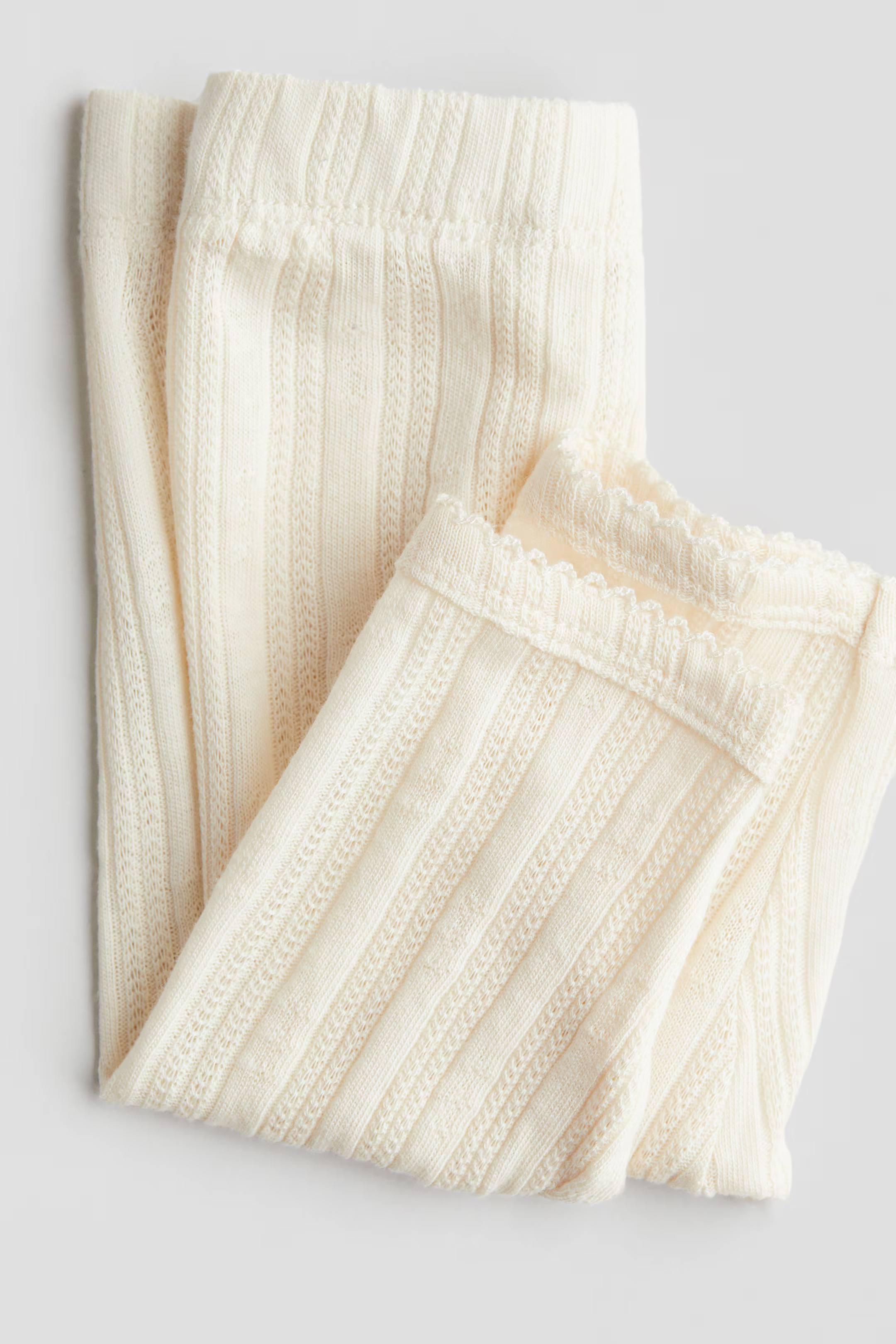 Pointelle Cotton Jersey Leggings | H&M (US + CA)