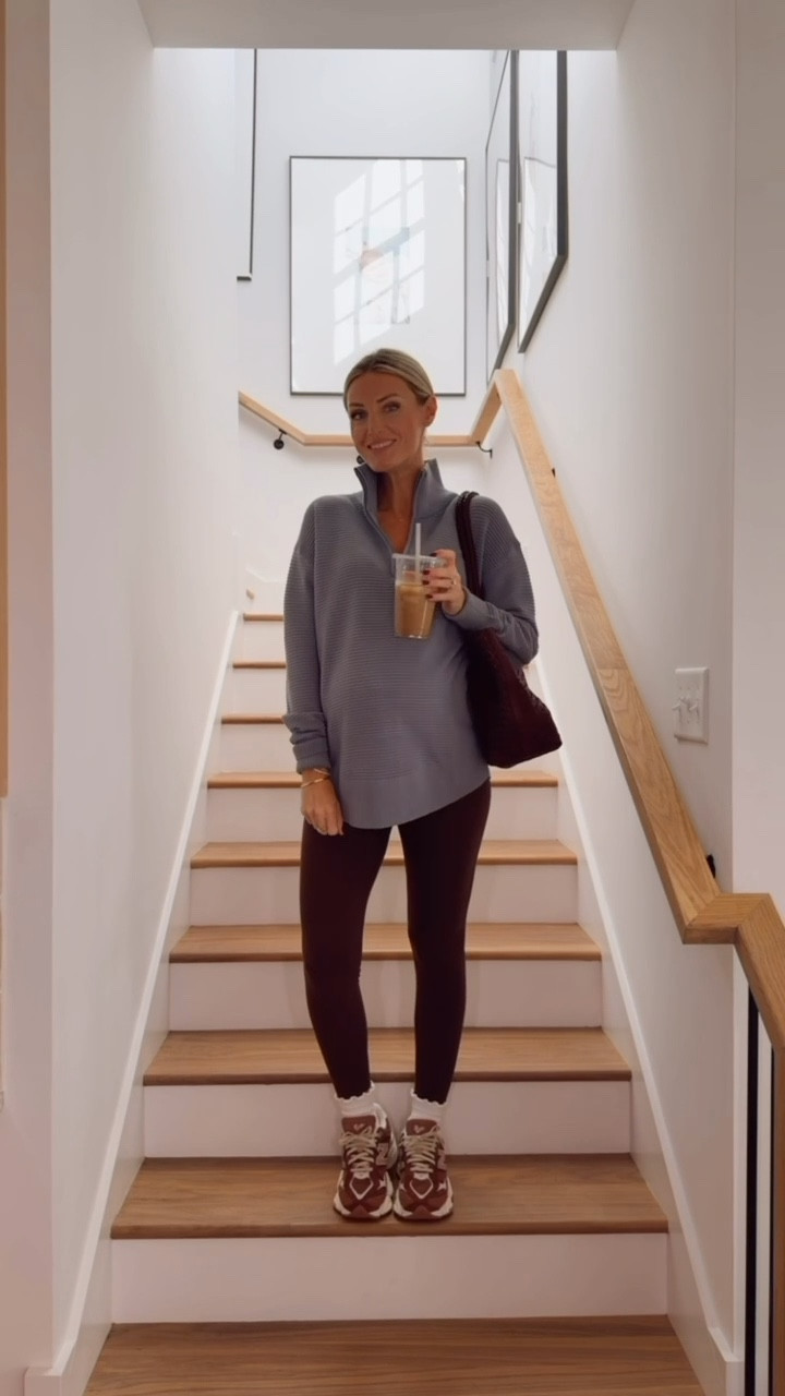 An easy athleisure look with these brown leggings! This blue pullover from Amazon is one of my favorites - I have it in several colors! Wearing M!

Loverly Grey, Target, Amazon, athleisure, activewear, travel outfit, brown leggings, fall outfit 

#LTKSeasonal #LTKActive #LTKStyleTip