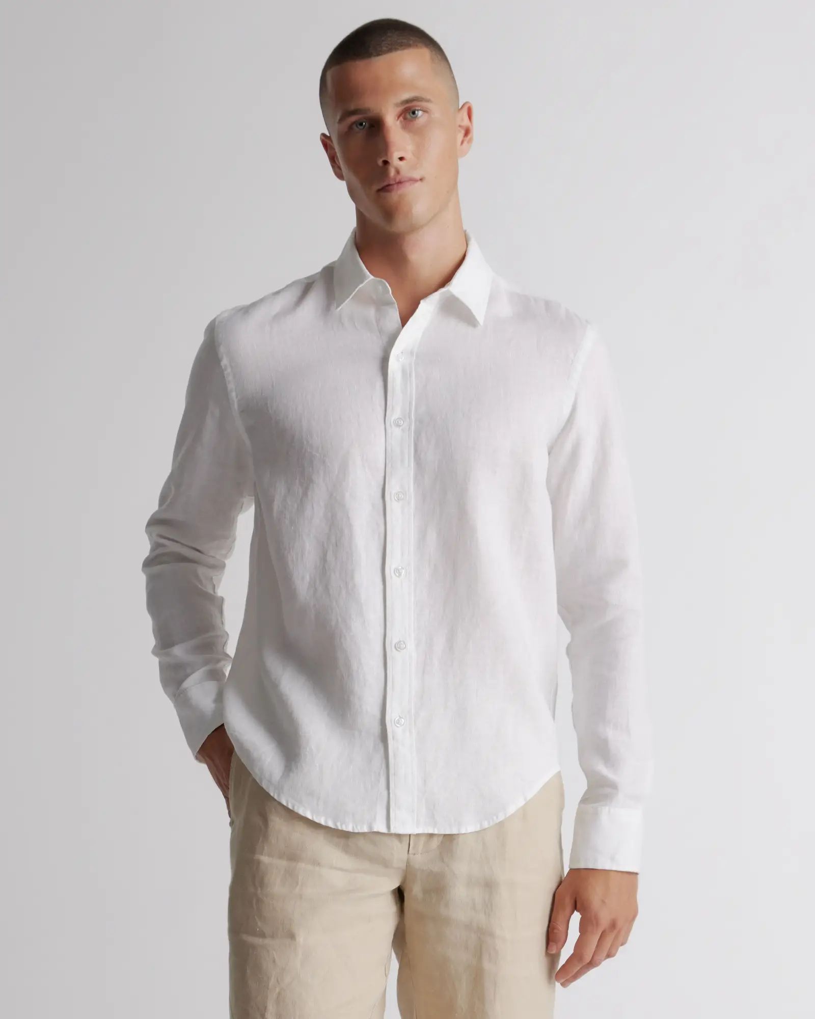 100% European Linen Long Sleeve Shirt | Quince