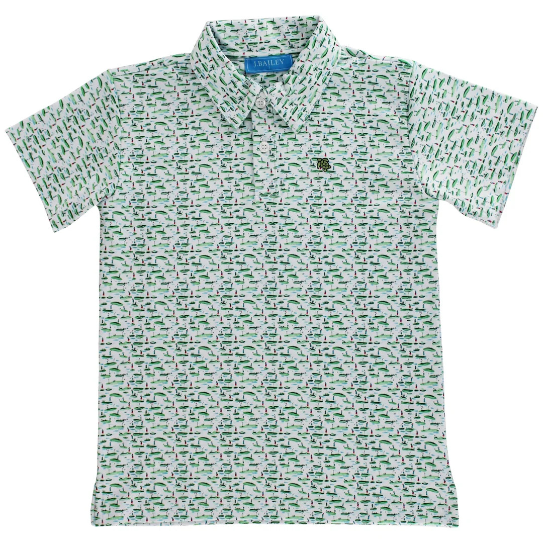 J. Bailey Boys Short Sleeved Polo Golf Course | Persnickety