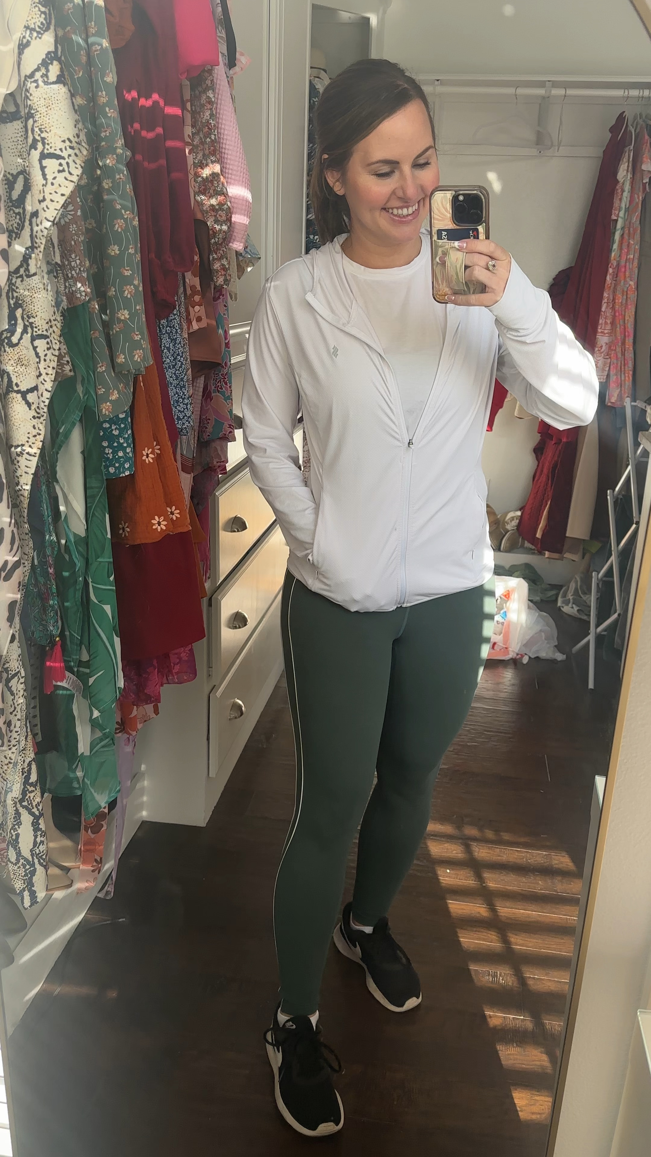 New target arrivals!!! These legging with the white piping are just the cutest! And they stayed out my entire workout!! 👌🏼👏🏼 wore it with my white open tie back tank, running jacket and matching green sports bra! I’d say it’s low/medium impact support- geared more for barre, Pilates, yoga, etc! (Not running, dance cardio or high impact workouts). Keep that in mind!! 

Linking my picks from the new arrivals in fitness at Target down below! ⬇️ 

#LTKFitness #LTKActive #LTKWatchNow