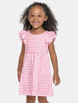 Baby And Toddler Girls Mix And Match Sleeveless Gingham Knit Tiered Dress | The Children's Place ... | The Children's Place