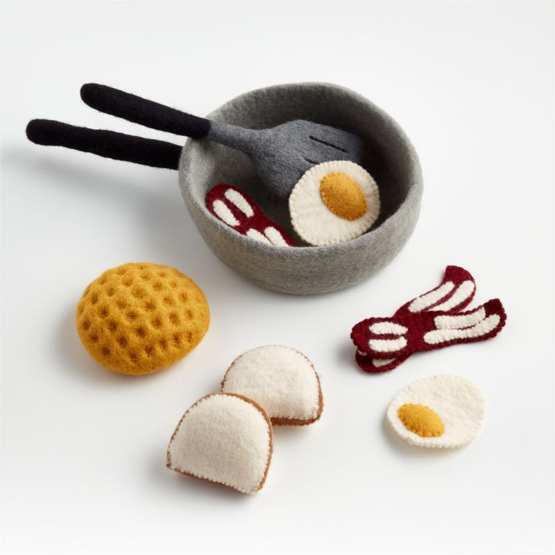 Felt Breakfast Food Kids Play Set + Reviews | Crate & Kids | Crate & Barrel
