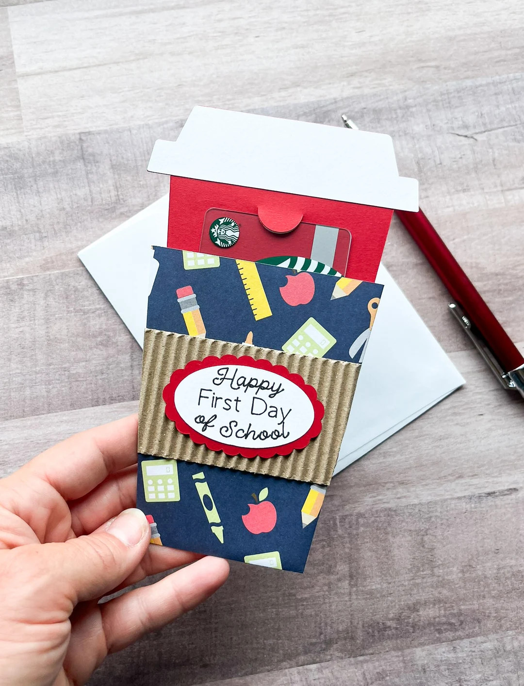 Teacher Gift Card Holder, Coffee Cup Gift Card Holder, Teacher Appreciation Gift, End of School Y... | Etsy (US)