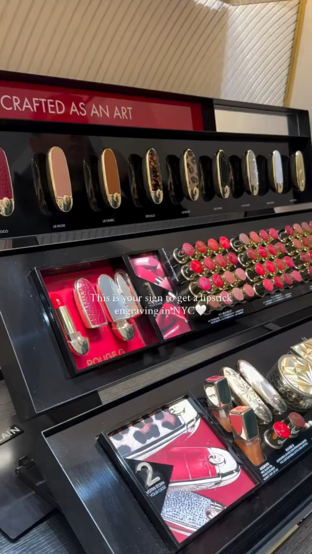 Love this complimentary lipstick engraving and the beauty experience at Bergdorf’s!💋💋 @guerlain @bergdorfs #nyc #bergdorfgoodman #beauty #guerlain