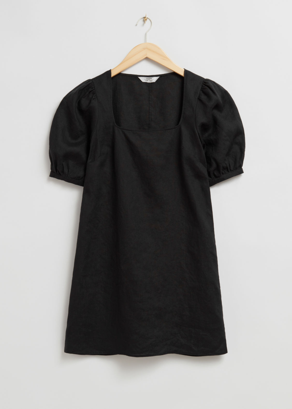Linen Mini Dress - Black | & Other Stories (EU + UK)