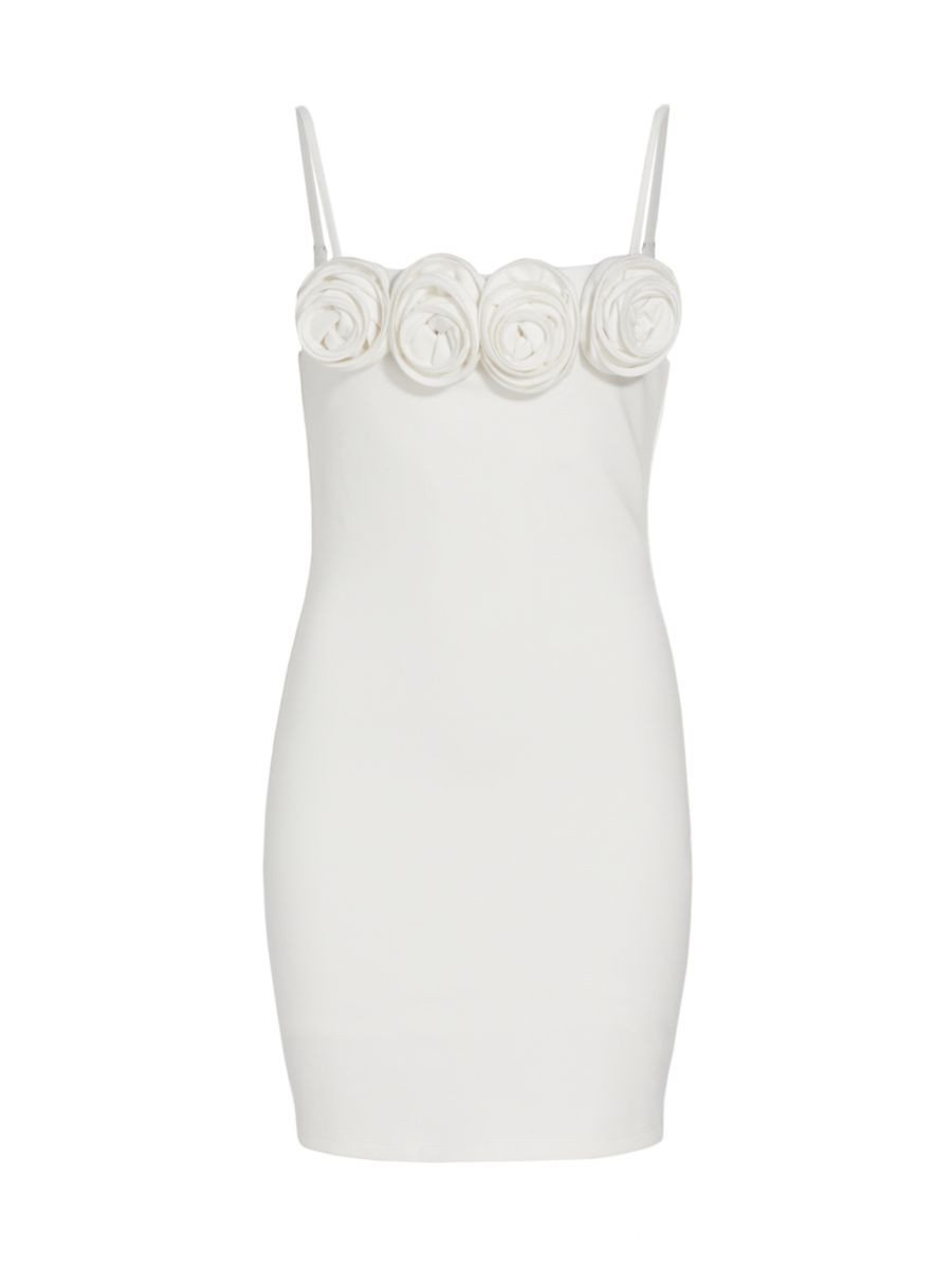 Flor Sleeveless Appliqué Minidress | Saks Fifth Avenue