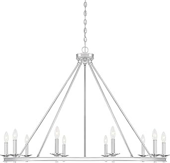 Savoy House 1-310-10-109 Middleton 10-Light Polished Nickel Modern Farmhouse Industrial Circular ... | Amazon (US)