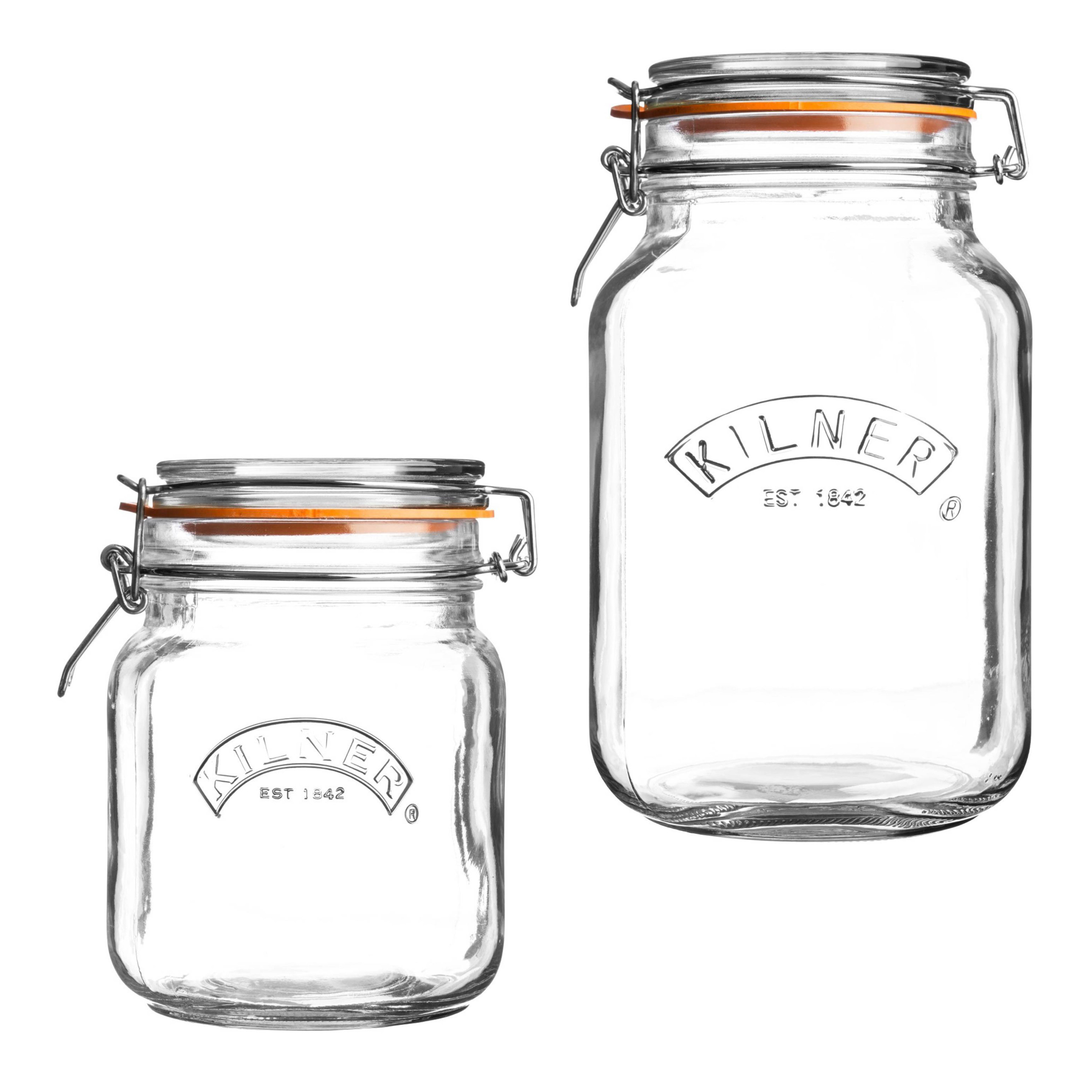 Kilner Square Glass Clip Top Storage Jar | World Market