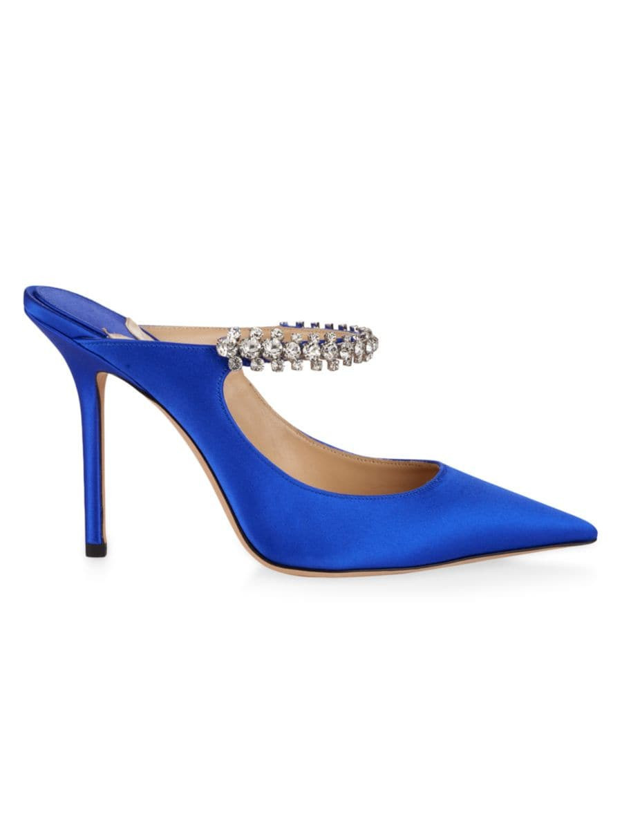 Bing 100MM Embellished Satin Mules | Saks Fifth Avenue