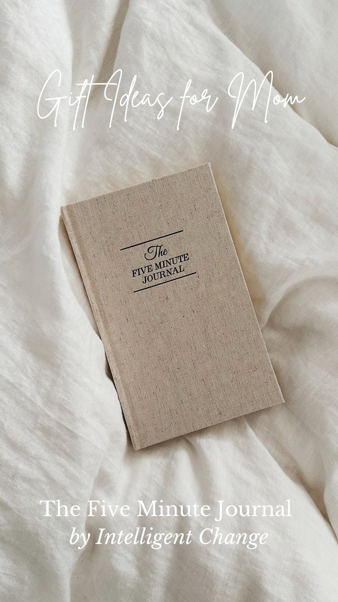 I recently started using the Five Minute Journal from Intelligent Change and it’s helping me love journaling again! The morning and evening prompts are simple but effective, so even a busy mom like me can usually fit them in.

This book comes in a ton of different colors but I love this one with a white linen look and feel. Whether for Mother’s Day, Christmas, Hanukkah, a birthday or just because, this would be a great gift for anyone in your life looking to improve their mindset.

#LTKGiftGuide #LTKFindsUnder50