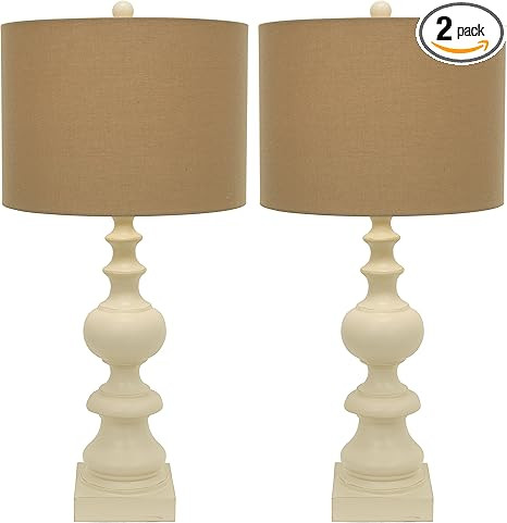 Décor Therapy MP1057 Table Lamp, Distressed Cream | Amazon (US)
