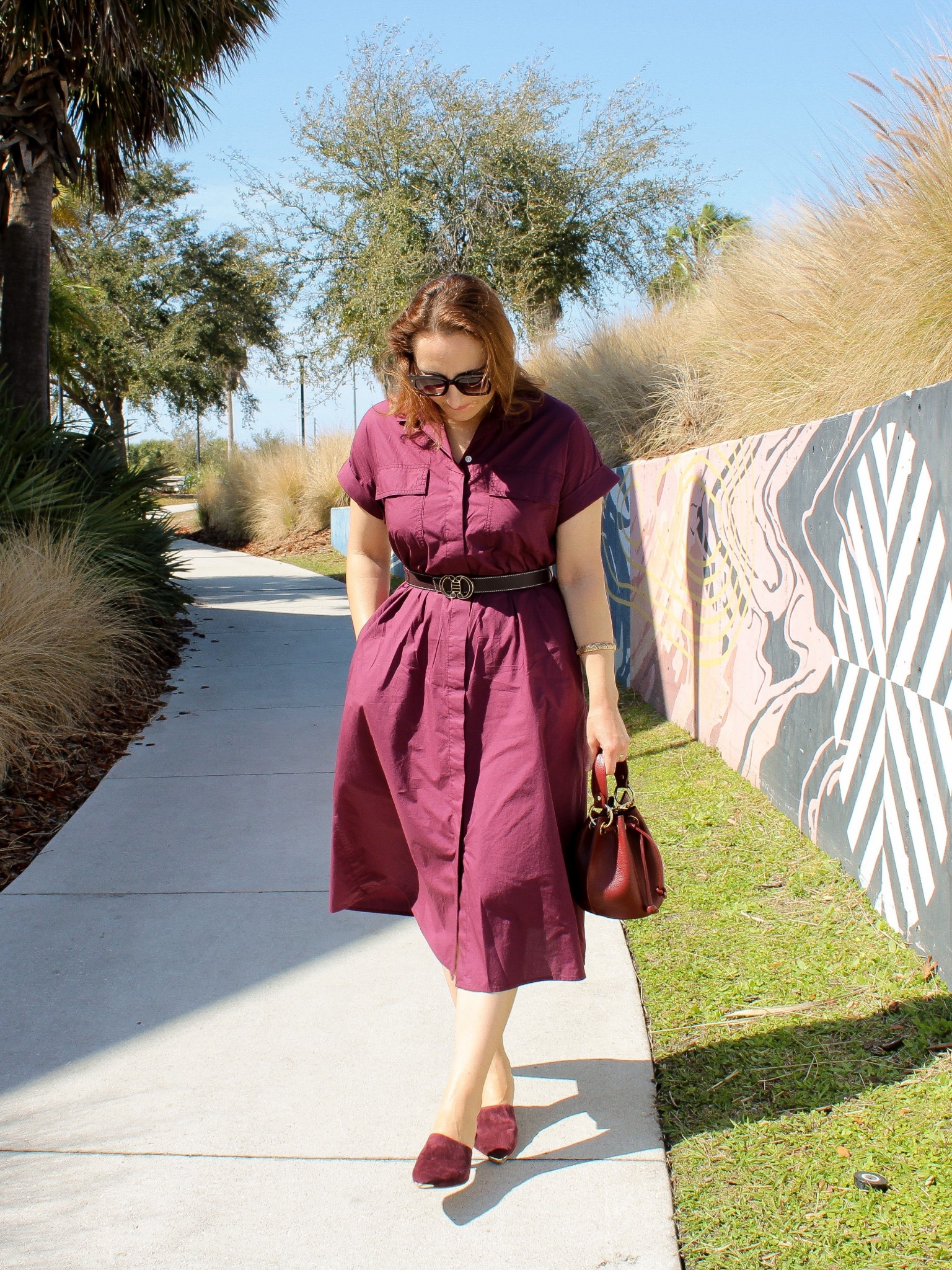 You don’t want to miss this 100% cotton shirt dress with pockets! Perfect piece for spring, summer and even autumn. Fits TTS but has an oversized fit, so you can size down if in between. 