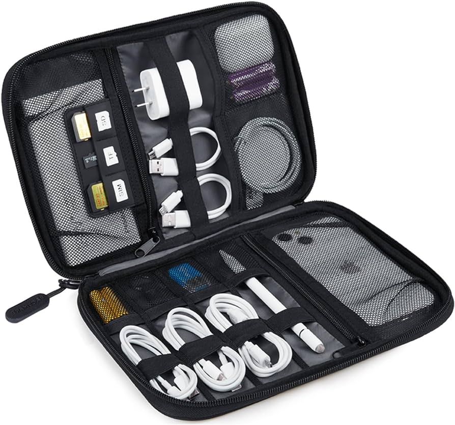 BAGSMART Electronics Organizer Travel Case, Small Cable Organizer Bag for Essentials, Tech Organi... | Amazon (US)