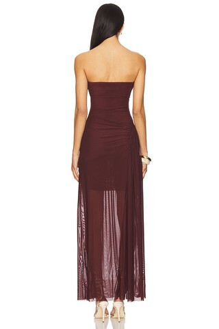 Essie Strapless Dress in Deep Plum | Revolve Clothing (Global)