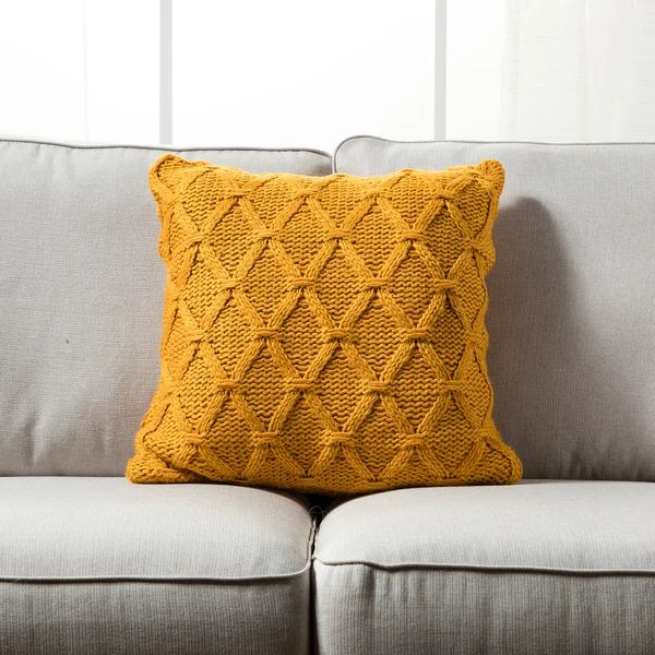 Toccoa Chunky Knit Square Pillow Cover & Insert | Wayfair North America