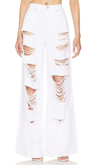 Wylder Ultra Wide Leg Jean in Bright White | Revolve Clothing (Global)