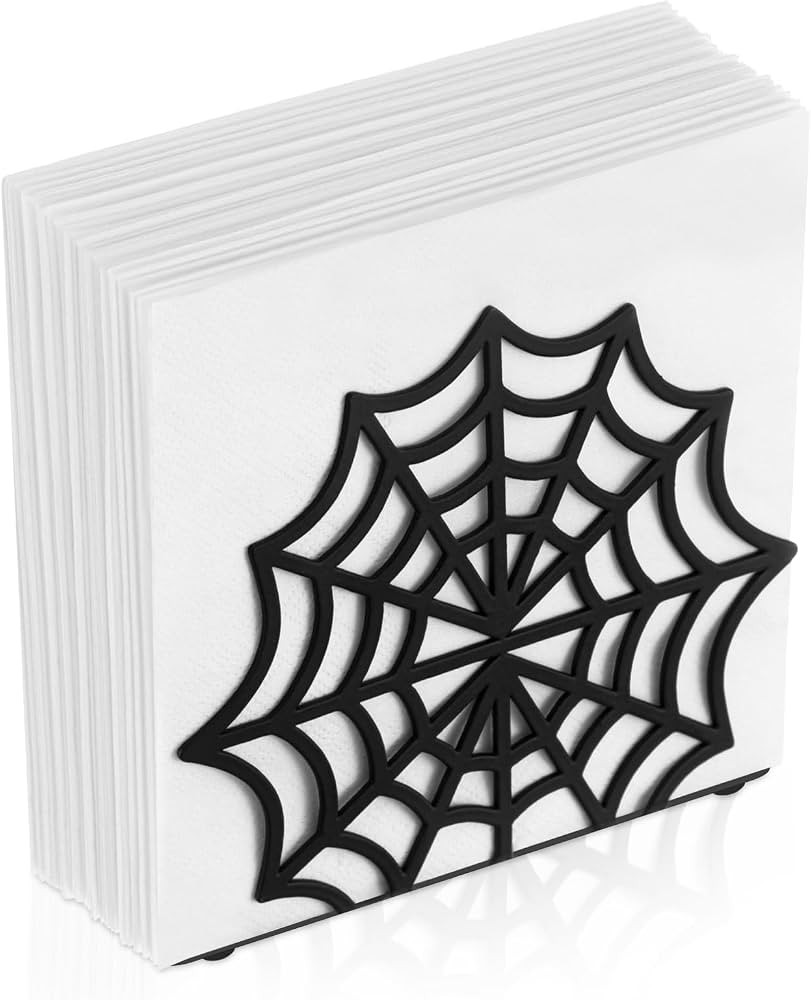 Cobweb Metal Napkin Holder Gothic Table Tissue Dispenser | Amazon (US)