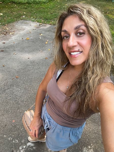 Summer isn’t over yet! I’ve had these pieces for a year now and they’re great neutrals you won’t get tired of. Super comfy cotton shorts, easy slip on nude sneakers, tank and purse go with everything. 

#LTKtravel #LTKstyletip #LTKSeasonal