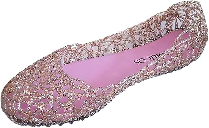 Domucos Womens Sandals Flat Jelly Shoes Slip On Hollow Out Loafers\u2026 | Amazon (US)